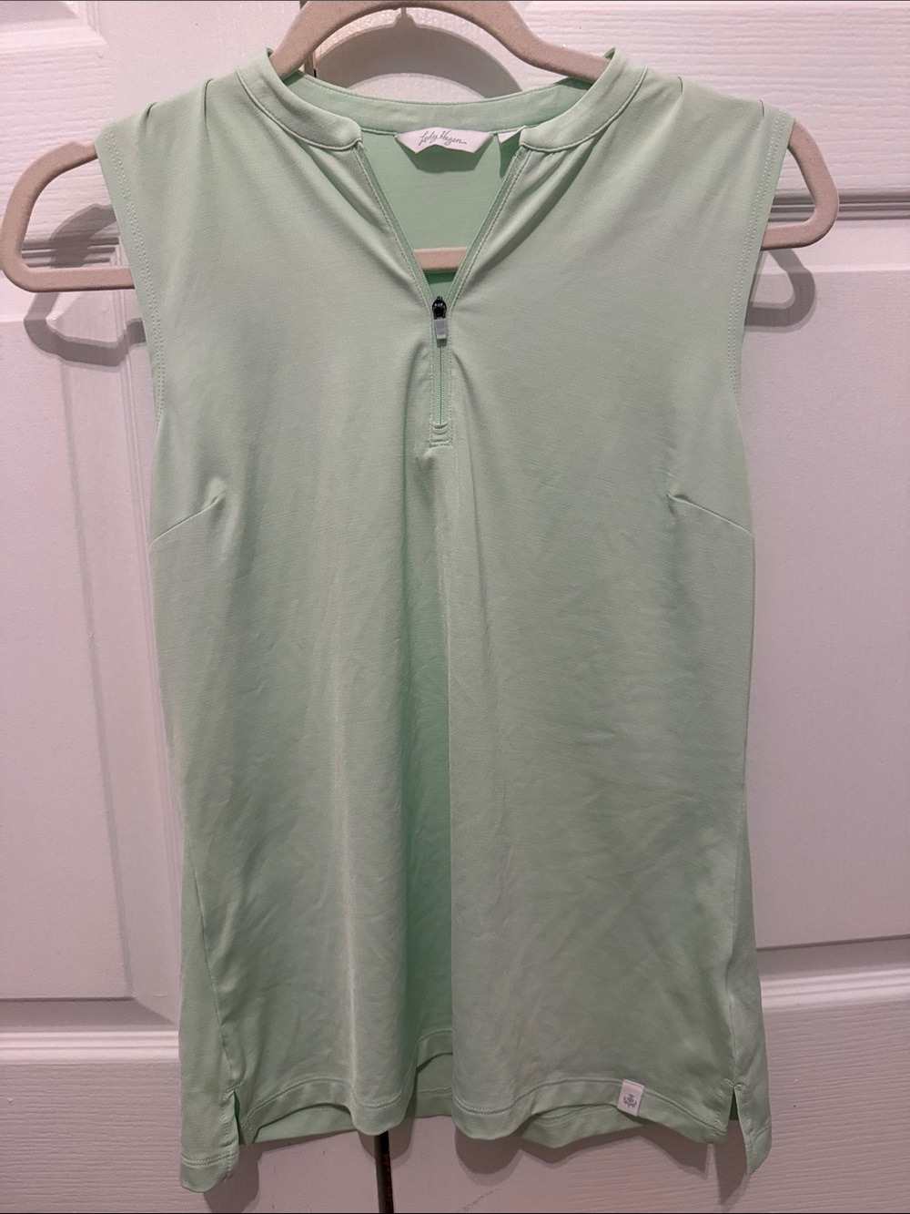 Lady Hagen Sleeveless Mint Zip-Front Women's Golf/tennis Top | Small